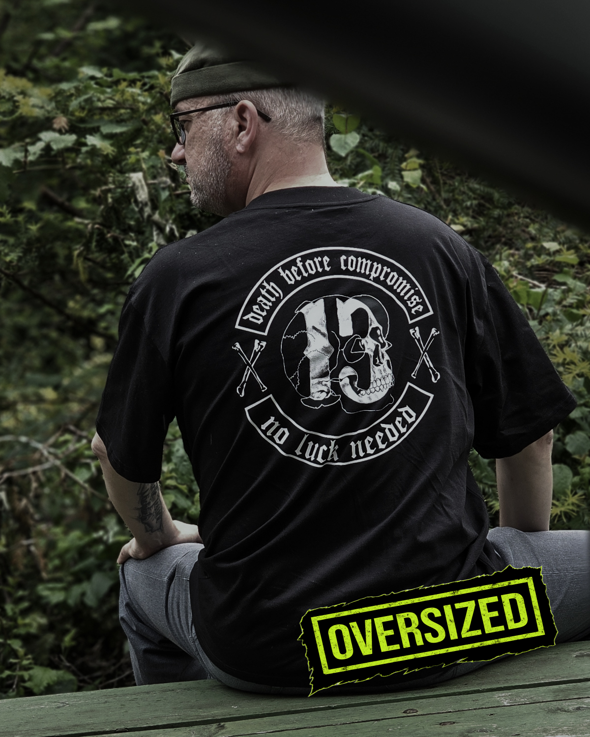 Men's / Unisex Oversized T-Shirt – '13 No Luck Needed