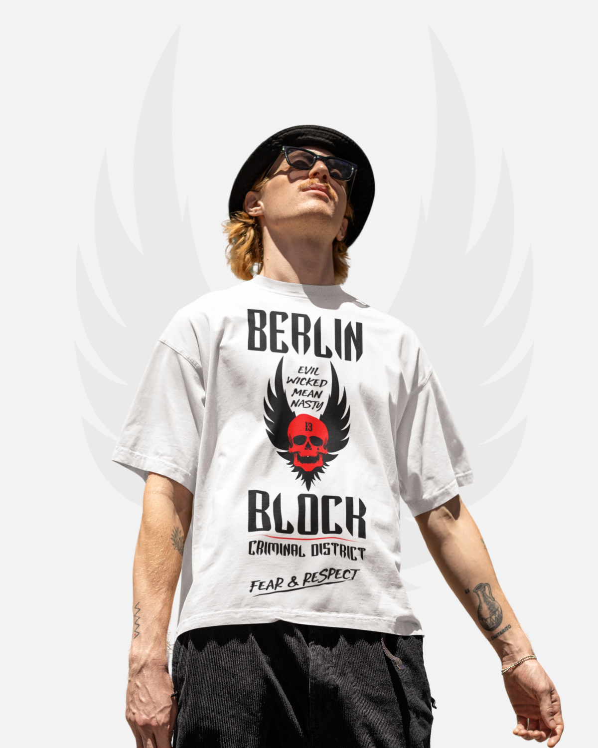 Men's / Unisex T-Shirt 'BerlinBlock13 - Fear&Respect'