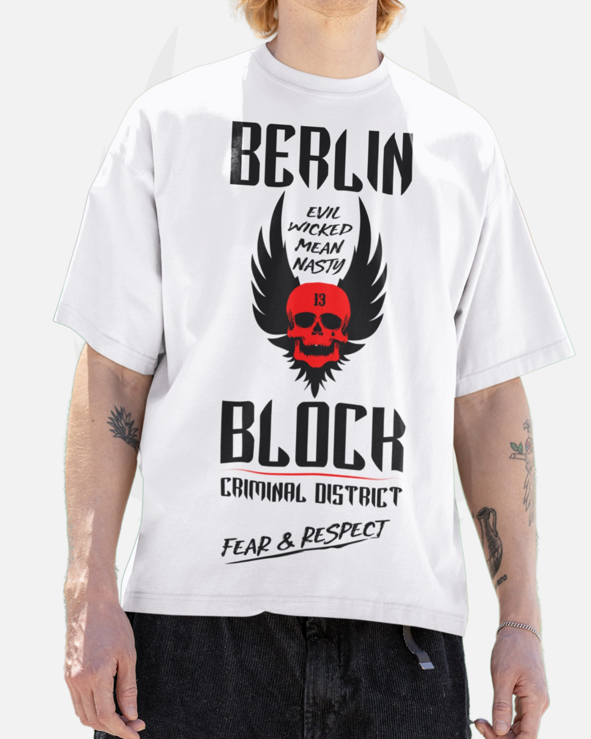 Men's / Unisex T-Shirt 'BerlinBlock13 - Fear&Respect'