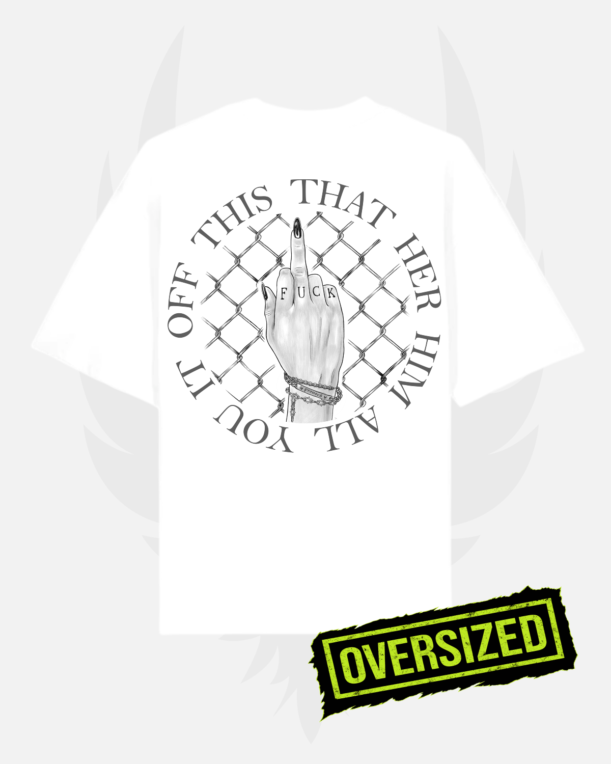 Unisex OVERSIZED Shirt 'Fuck Authority'
