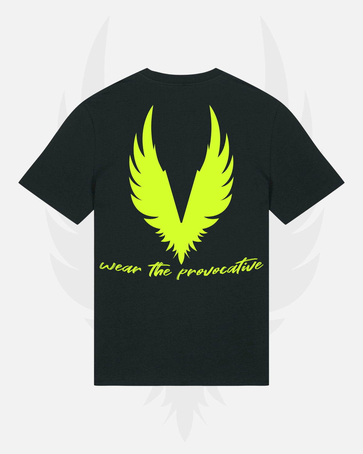 Men's / Unisex Merchandise T-Shirt provoc8™ - Iconic Neon Green Wing