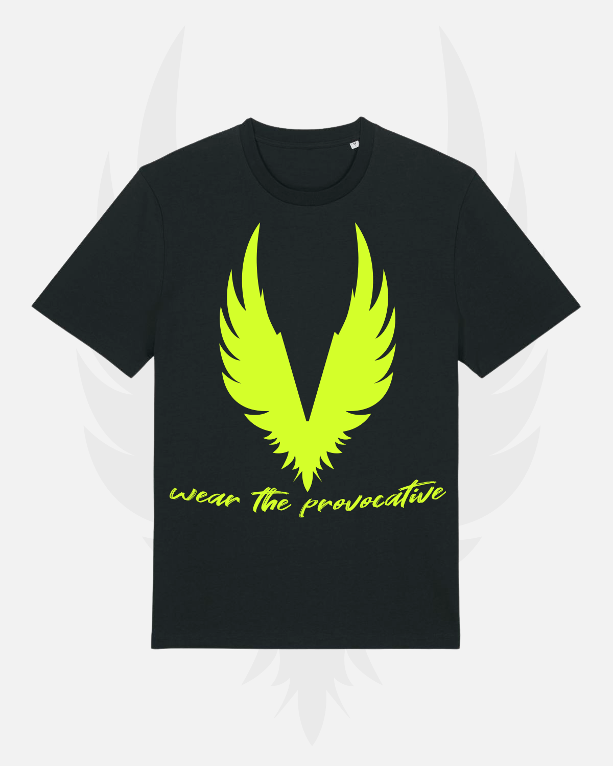 Men's / Unisex Merchandise T-Shirt provoc8™ - Iconic Neon Green Wing