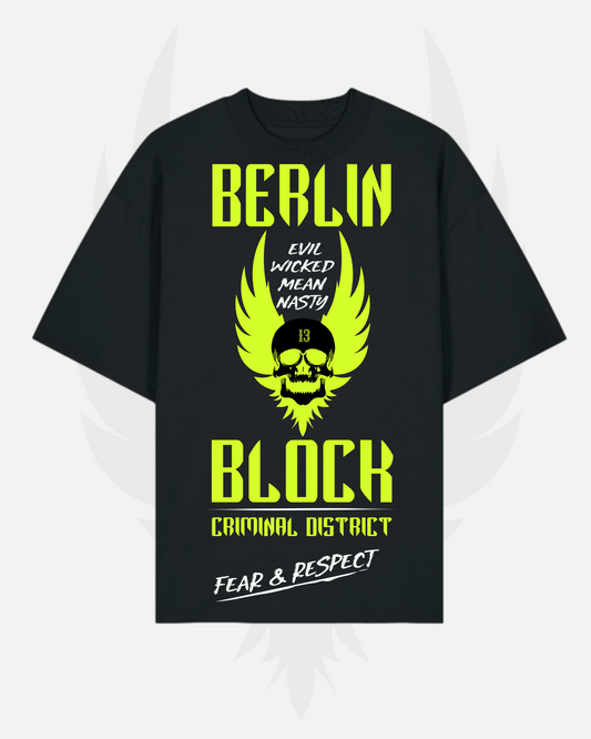 Men's / Unisex Oversized Shirt 'BerlinBlock13 – Fear & Respect'
